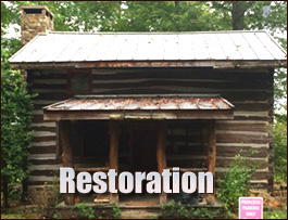 Historic Log Cabin Restoration  Bolingbroke, Georgia